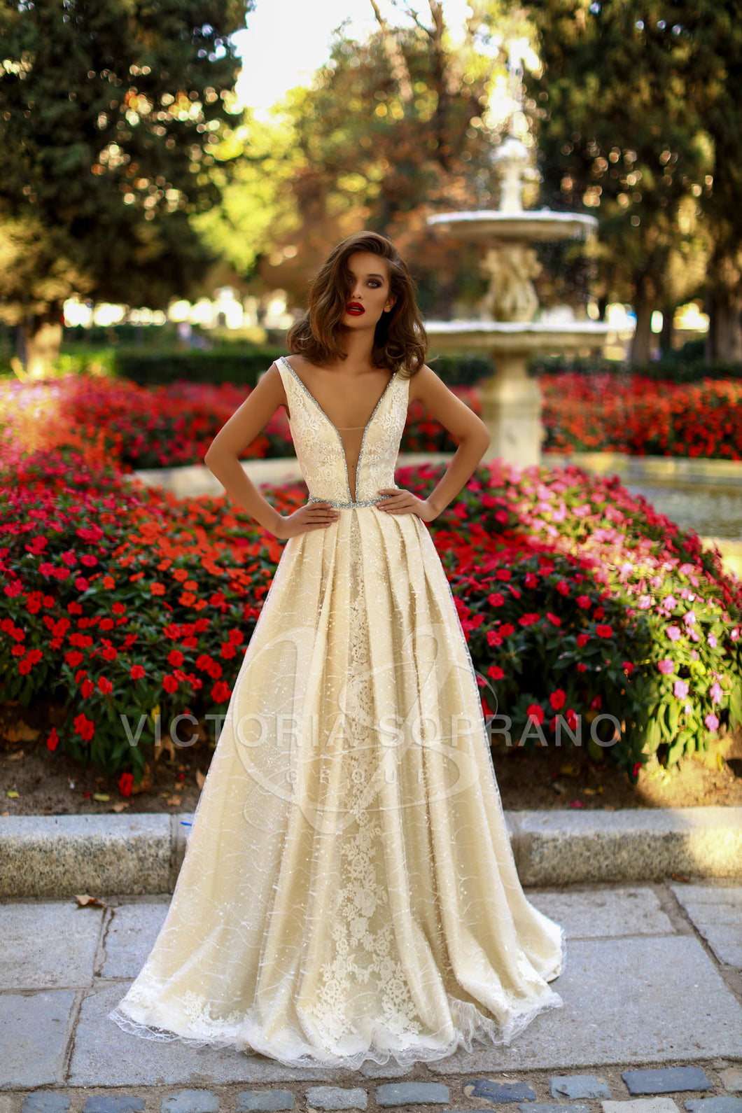 The One Collection 'Tiara' Victoria Soprano RTW 17318-419 Ready To Wear European Bridal Wedding Gown Designer Philippines