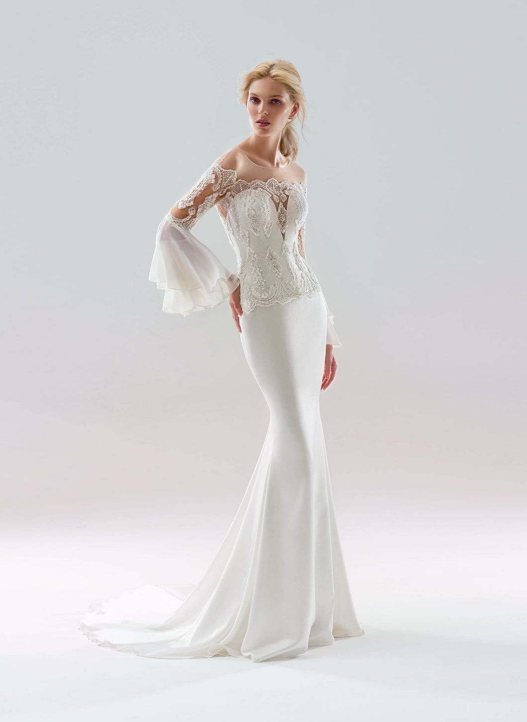 White Wind 'Sirroko' Papilio Bridal RTW 18-1902L-285 Ready To Wear European Bridal Wedding Gown Designer Philippines