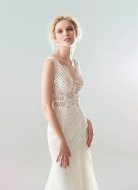 White Wind 'Nika' Papilio Bridal RTW 18-1903L-295 Ready To Wear European Bridal Wedding Gown Designer Philippines