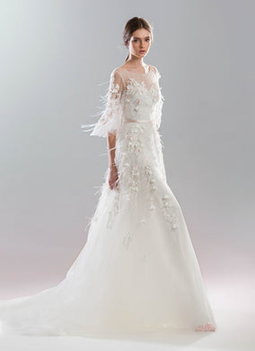 White Wind 'Dune' Papilio Bridal RTW 1934L-250 Ready To Wear European Bridal Wedding Gown Designer Philippines