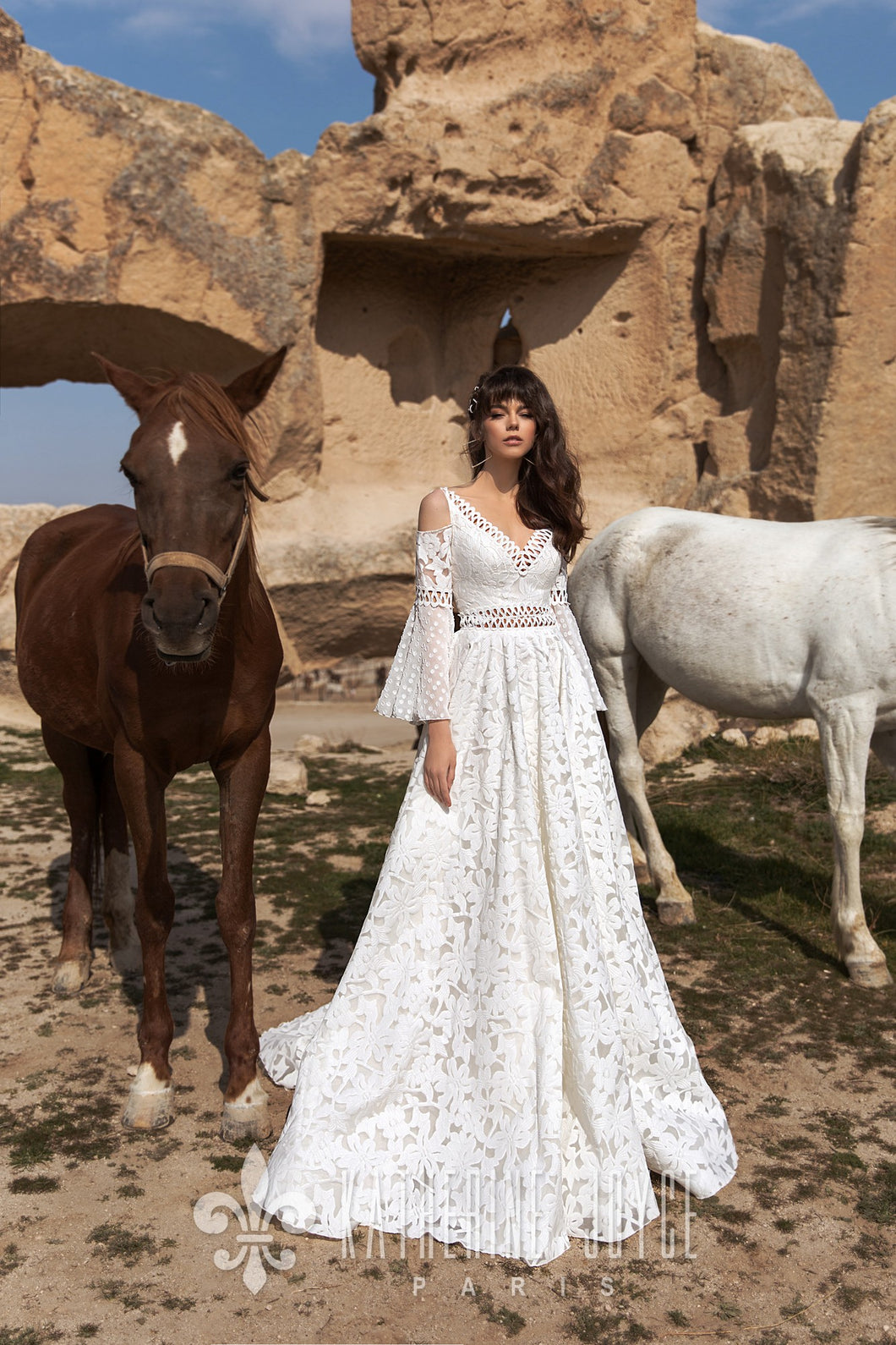 Wind Desert 'Mojake' Katherine Joyce Paris RTW T 207-264 Ready To Wear European Bridal Wedding Gown Designer Philippines