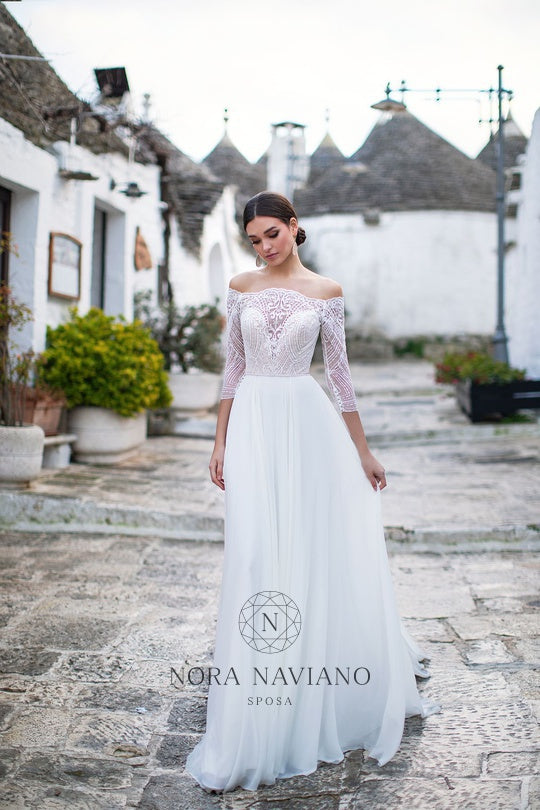 Italian Dream 'Martha' Nora Naviano Sposa RTW 18328-265 Ready To Wear European Bridal Wedding Gown Designer Philippines