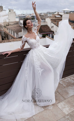 Voyage 'Valencia' Nora Naviano Sposa RTW 17303-00 Ready To Wear European Bridal Wedding Gown Designer Philippines