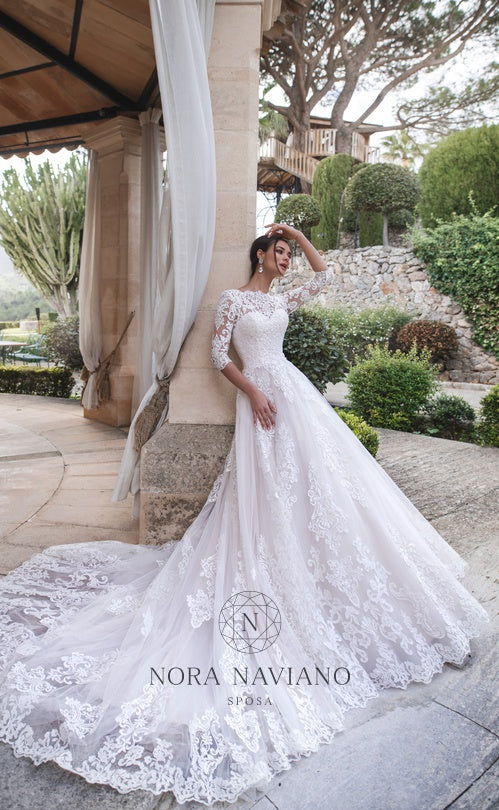 Voyage 'Verina' Nora Naviano Sposa RTW 17345-00 Ready To Wear European Bridal Wedding Gown Designer Philippines