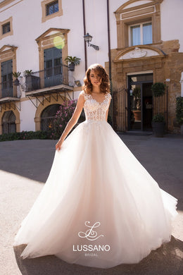 Sicilian Sky 'Basilia' Lussano Bridal RTW18033-1-350 Ready To Wear European Bridal Wedding Gown Designer Philippines