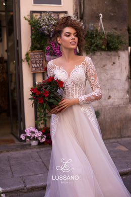 Sicilian Sky 'Breanna' Lussano Bridal RTW 19040-350 Ready To Wear European Bridal Wedding Gown Designer Philippines