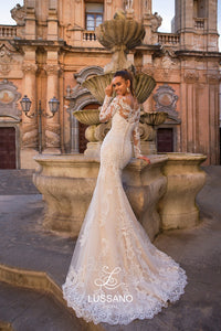 Sicilian Sky 'Bridget' Lussano Bridal RTW 19046-530 Ready To Wear European Bridal Wedding Gown Designer Philippines