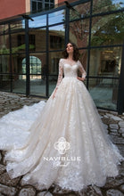 Load image into Gallery viewer, Royal  Collection  Naviblue Bridal RTW NB 018 Ready To Wear European Bridal Wedding Gown Designer Philippines