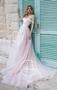 Blunny Collection 'Bailey' Naviblue Bridal RTW 18290-430 Ready To Wear European Bridal Wedding Gown Designer Philippines