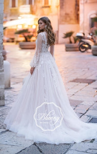 Blunny Collection 'Basilia' Naviblue Bridal RTW 18301-400 Ready To Wear European Bridal Wedding Gown Designer Philippines