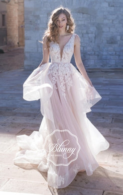 Blunny Collection 'Battista' Naviblue Bridal RTW 18302-420 Ready To Wear European Bridal Wedding Gown Designer Philippines