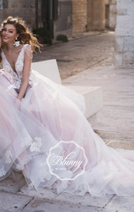 Blunny Collection 'Battista' Naviblue Bridal RTW 18302-420 Ready To Wear European Bridal Wedding Gown Designer Philippines