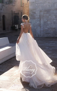 Blunny Collection 'Beatrice' Naviblue Bridal RTW 18309-450 Ready To Wear European Bridal Wedding Gown Designer Philippines