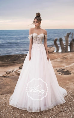 Blunny Collection 'Belitta' Naviblue Bridal RTW 18314-450 Ready To Wear European Bridal Wedding Gown Designer Philippines