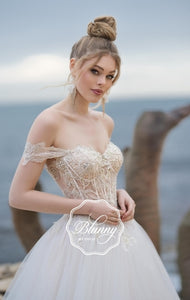 Blunny Collection 'Belitta' Naviblue Bridal RTW 18314-450 Ready To Wear European Bridal Wedding Gown Designer Philippines