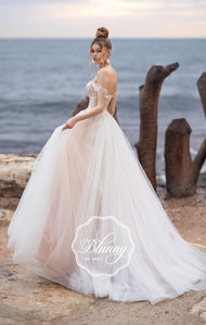 Blunny Collection 'Belitta' Naviblue Bridal RTW 18314-450 Ready To Wear European Bridal Wedding Gown Designer Philippines