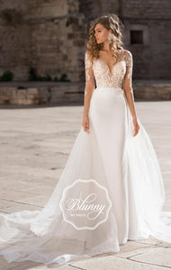 Blunny Collection 'Bellatrix' Naviblue Bridal RTW 18329-450 Ready To Wear European Bridal Wedding Gown Designer Philippines