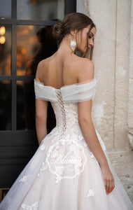 Blunny Collection 'Bonnie' Naviblue Bridal RTW 20013-450 Ready To Wear European Bridal Wedding Gown Designer Philippines