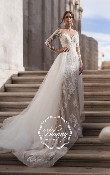 Blunny Collection 'Brenda' Naviblue Bridal RTW 20024-520 Ready To Wear European Bridal Wedding Gown Designer Philippines