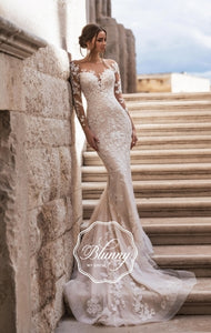 Blunny Collection 'Brenda' Naviblue Bridal RTW 20024-520 Ready To Wear European Bridal Wedding Gown Designer Philippines