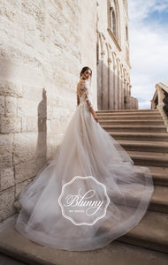 Blunny Collection 'Brenda' Naviblue Bridal RTW 20024-520 Ready To Wear European Bridal Wedding Gown Designer Philippines