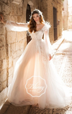 Blunny Collection 'Brianna' Naviblue Bridal RTW 20026-450 Ready To Wear European Bridal Wedding Gown Designer Philippines