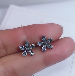 Flower Earrings Pandora  92.5 Italy silver