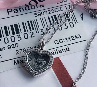 Heart Locket Pandora 92.5 Italy silver