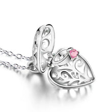Load image into Gallery viewer, Pandora Locket Design Deart Pendant with Necklace 92.5 Italy silver