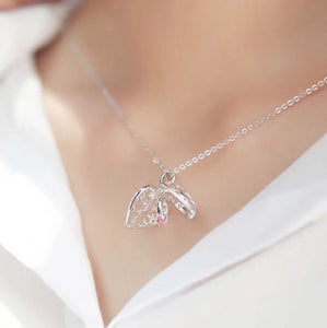 Pandora Locket Design Deart Pendant with Necklace 92.5 Italy silver