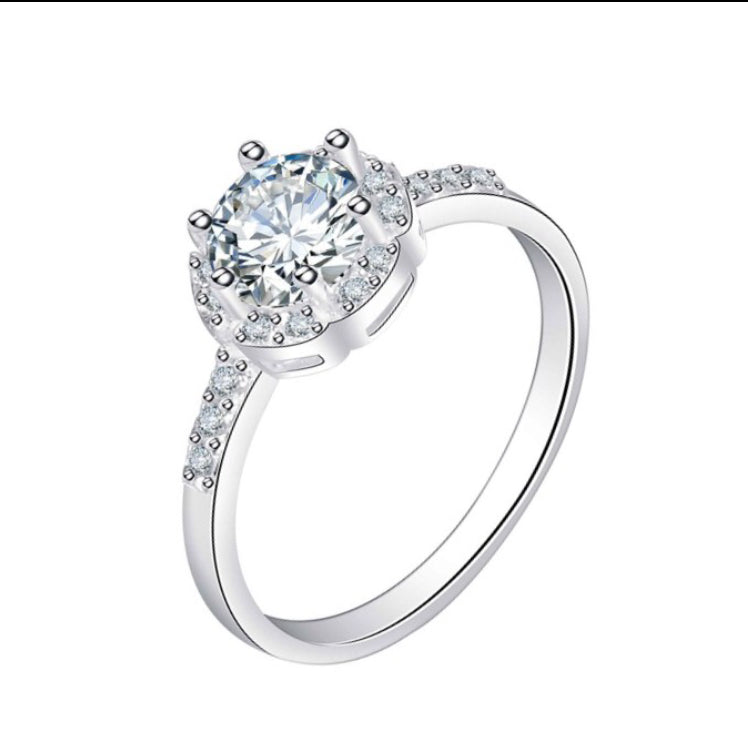 R124 Ladies Ring 92.5 Italy silver