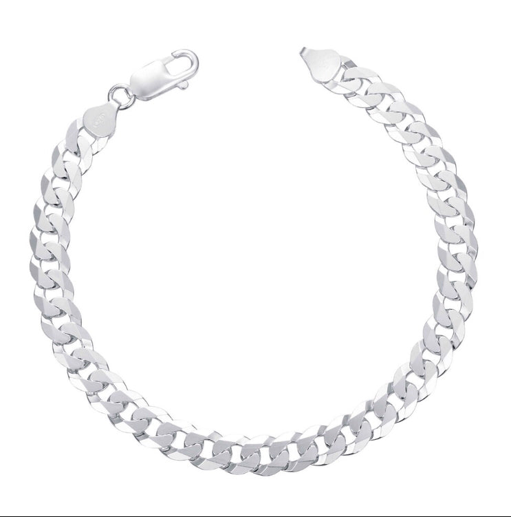 4mm Bracelet for Men 92.5 Italy silver