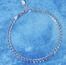 Load image into Gallery viewer, 4mm Bracelet for Men 92.5 Italy silver