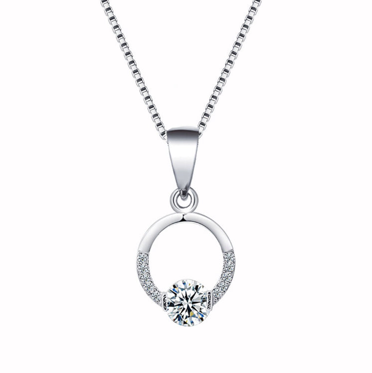 Pandora Circle Necklace Circle Pendant 92.5 Italy silver