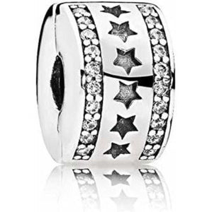 Star Pandora charm 92.5 Italy silver