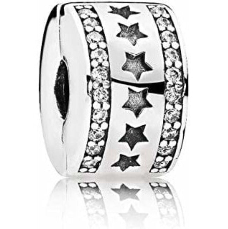Star Pandora charm 92.5 Italy silver