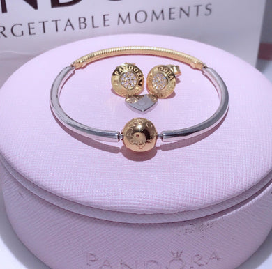 Set Gold Pandora 92.5 Italy silver