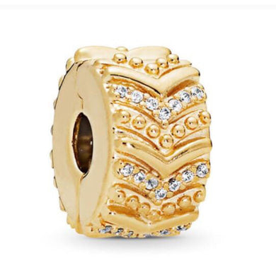 Gold Pandora charm 92.5 Italy silver