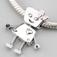 Load image into Gallery viewer, Robot Pandora charm 92.5 Italy silver