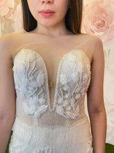 Load image into Gallery viewer, ON HAND sleeve less mermaid wedding gown Katherine