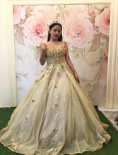 Load image into Gallery viewer, ON HAND sleeve less Debut Gown Marigold