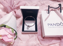 Load image into Gallery viewer, Book Mom Family Pandora 2 Charms Bangle Set Italy Silver 925