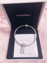 Load image into Gallery viewer, Book Mom Family Pandora 2 Charms Bangle Set Italy Silver 925